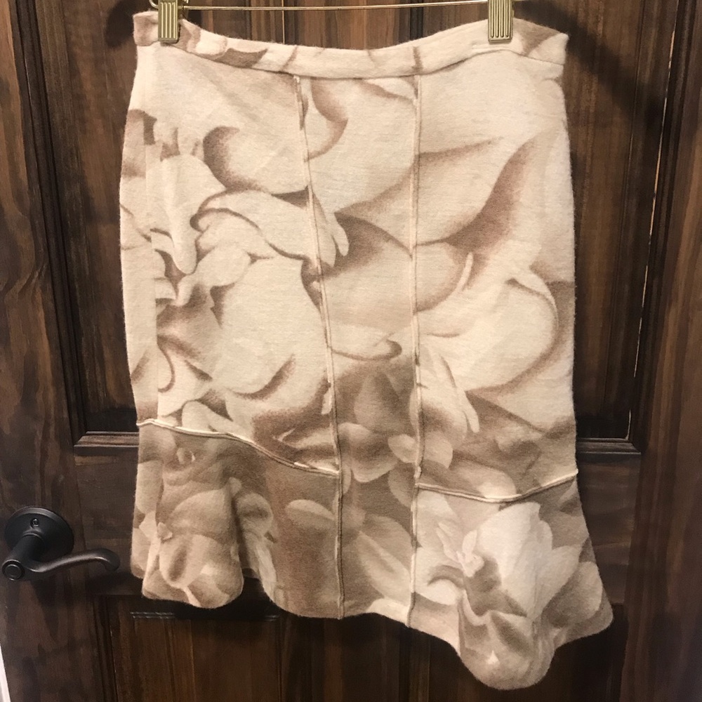 Anthropologie knee-length floral skirt